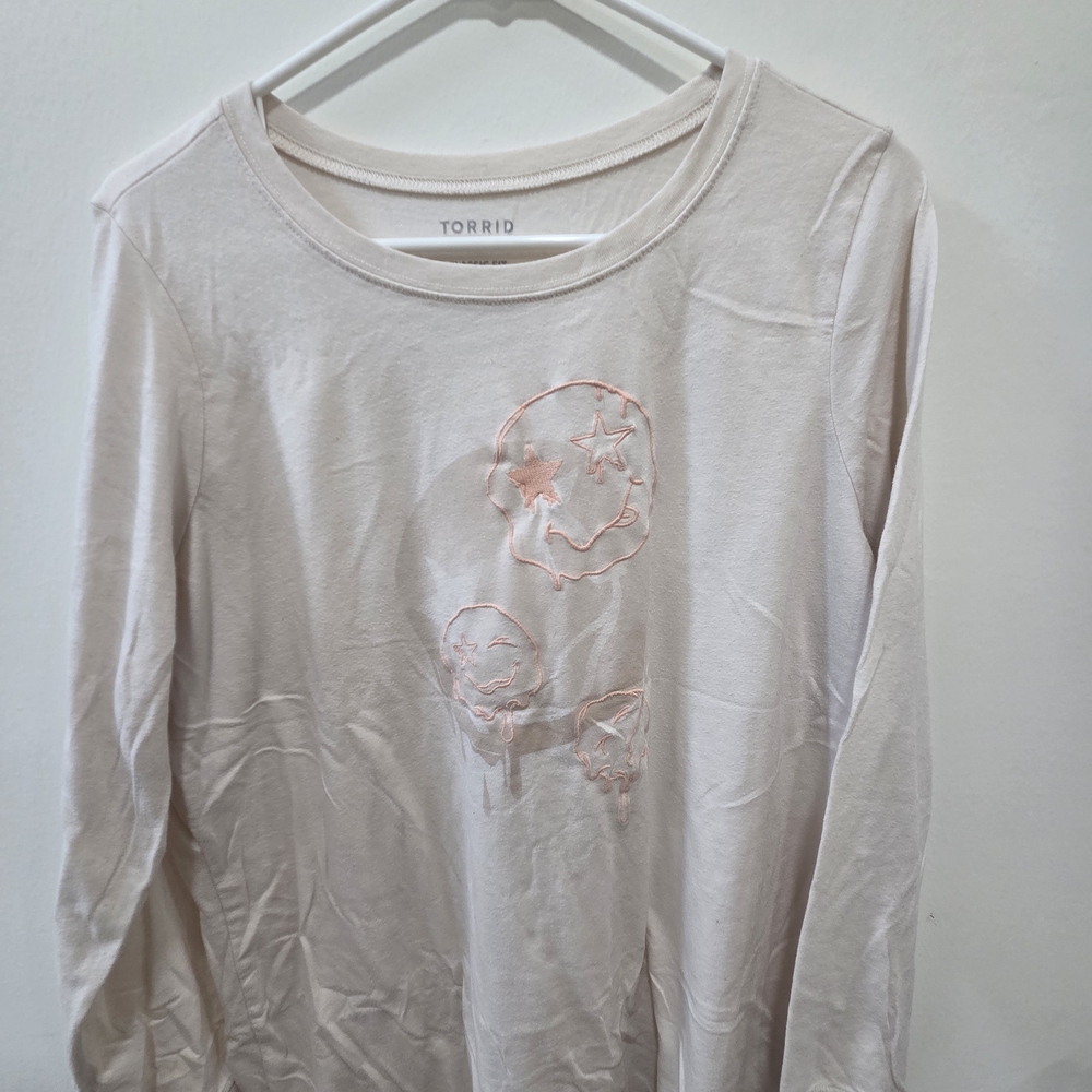 Torrid Light Pink Long Sleeve Top